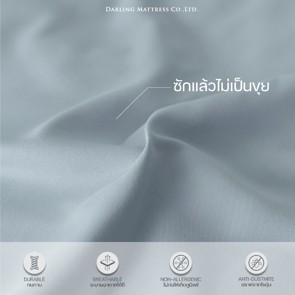 ชุดผ้าปูผ้านวม 3.5 ฟุต DARLING MATTRESS รุ่น2 สี 2 สไตล์ ลายลีฟลี่_2